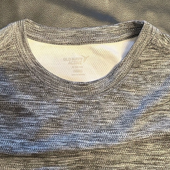 Two (2) New Old Navy Active Gray Boys Short Sleeve Shirts - Picture 2 of 3